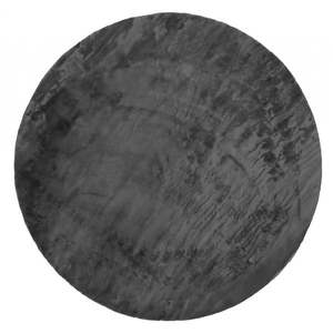 Antracitovosivý umývateľný okrúhly koberec ø 120 cm Pelush Anthracite – Mila Home vyobraziť