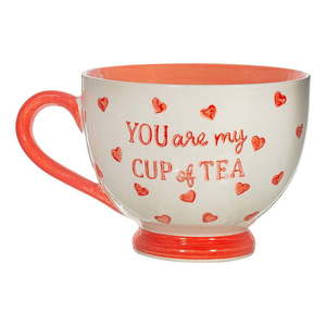 Červený/biely keramický hrnček 400 ml You are My Cup of Tea – Sass & Belle vyobraziť