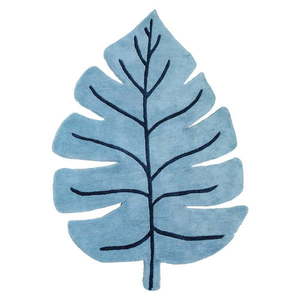 Modrý detský koberec 105x150 cm Monstera Leaf – Lilipinso vyobraziť