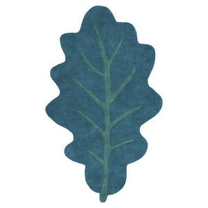 Detský koberček v petrolejovej farbe 90x150 cm Oak Leaf – Lilipinso vyobraziť