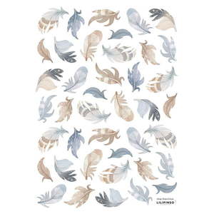 Hárok samolepiek 30x42 cm Feathers – Lilipinso vyobraziť