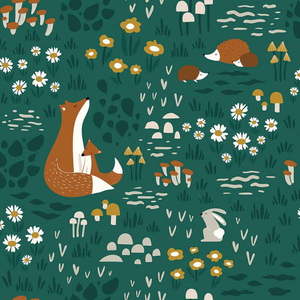 Detská tapeta 10 m x 50 cm Forest Animals – Lilipinso vyobraziť