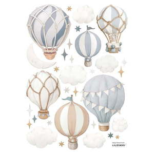 Hárok samolepiek 30x42 cm Little Hotair Balloons – Lilipinso vyobraziť