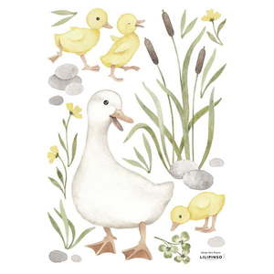 Hárok samolepiek 30x42 cm Baby Ducks Mom – Lilipinso vyobraziť
