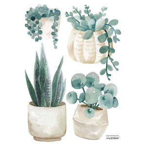 Súprava detských samolepiek 4 ks 30x42 cm Plants & Jars – Lilipinso vyobraziť
