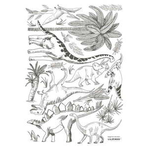 Hárok samolepiek 30x42 cm Dinosaurs & Plants – Lilipinso vyobraziť
