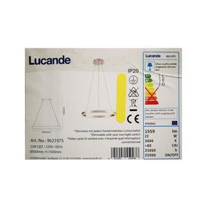 Lucande Lucande - LED Stmievateľný luster na lanku LYANI LED/20, 5W/230V vyobraziť