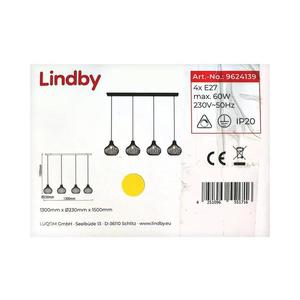 Lindby Lindby - Luster na lanku FRANCES 4xE27/60W/230V vyobraziť