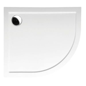 POLYSAN - RENA L sprchová vanička z liateho mramoru, štvrťkruh 90x80cm, R550, ľavá, biela 72890 vyobraziť