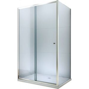 MEXEN/S - Apia sprchovací kút posuvný 120x70, sklo transparent, chrom + vanička 840-120-070-01-00-4010 vyobraziť