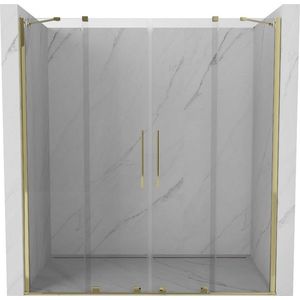 MEXEN/S - Velar Duo posuvné sprchové dvere 170, transparent, złote 871-170-000-02-50 vyobraziť