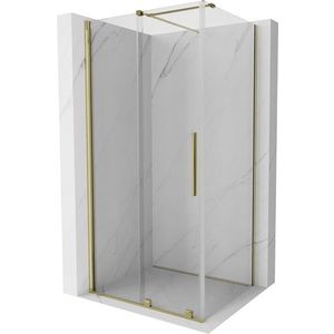 MEXEN/S - Velár sprchovací kút 100 x 70, transparent, zlatá 871-100-070-01-50 vyobraziť