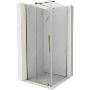 MEXEN/S - Velár sprchovací kút 100 x 100, transparent, zlatá 871-100-100-01-50 vyobraziť