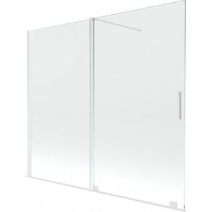 MEXEN/S - Velar Dvojkrídlová posuvná vaňová zástena 180 x 150 cm, transparent, biela 896-180-000-01-20 vyobraziť