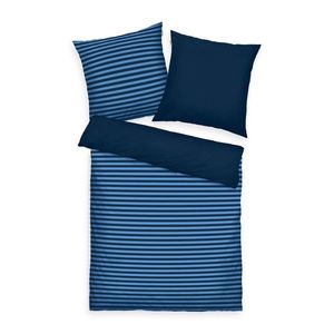 Tom Tailor Bavlnené obliečky Dark Navy & Cool Blue, 140 x 200 cm, 70 x 90 cm vyobraziť