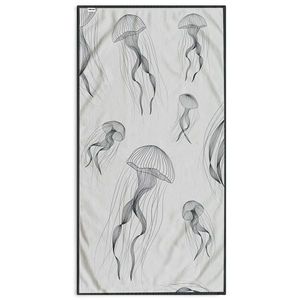 DecoKing Plážová osuška Jellyfish, 90 x 180 cm vyobraziť