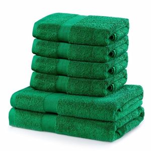 DecoKing Sada uterákov a osušiek Marina zelená, 4 ks 50 x 100 cm, 2 ks 70 x 140 cm vyobraziť