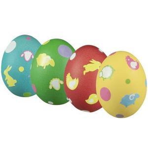 Arpex Súprava na zdobenie veľkonočných vajíčok 4 farby a samolepky vyobraziť