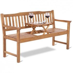 Záhradná drevená lavička so stolíkom GH4606 HomeGarden vyobraziť