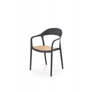Stohovateľná stolička K530 Halmar Hnedá vyobraziť