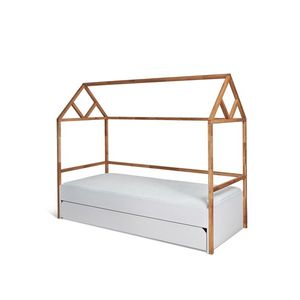 ArtBel Detská posteľ s prístelkou LOTTA domček | biela 90 x 200 cm vyobraziť