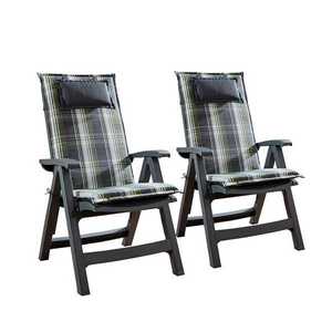 Blumfeldt Donau, čalúnenie, čalúnenie na stoličku, vysoké operadlo, záhradná stolička, polyester, 50x120x6cm vyobraziť