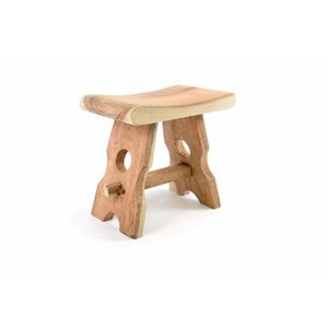 Divero 40748 Masívna stolička z mungurového dreva - ručná práca vyobraziť