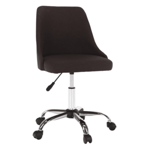 Kancelárska stolička, hnedá/chróm, EDIZ vyobraziť