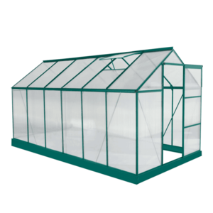 Záhradný skleník, polykarbonát, 190x371x205 cm, BURIO vyobraziť