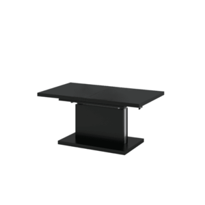Jedálenský/konferenčný rozkladací stôl, čierna matná, 120-200x70 cm, ARTON vyobraziť