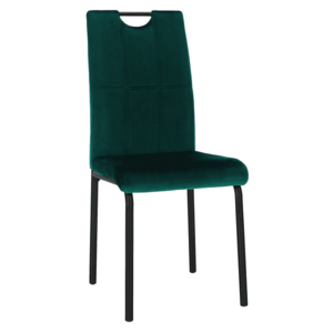 Jedálenská stolička, smaragdová/kov, JONKA vyobraziť