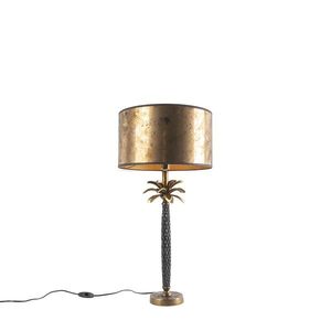 Stolná lampa Art Deco bronzová s bronzovým tienidlom 35 cm - Areka vyobraziť