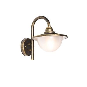 Klasická vonkajšia nástenná lampa starožitné zlato IP44 - Bruggy vyobraziť