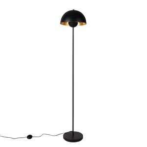 Inteligentná stojaca lampa čierna so zlatou vrátane Wifi A60 - Magnax vyobraziť