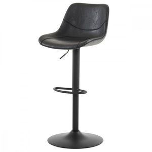 AUTRONIC AUB-714 BK Židle barová, černá ekokůže, kov černá vyobraziť