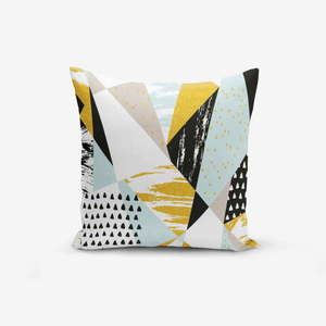 Obliečka na vankúš s prímesou bavlny Minimalist Cushion Covers Liandnse Modern Geometric Sekiller, 45 × 45 cm vyobraziť