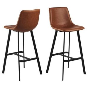 Barová stolička Oregon 103 cm brandy hnedá vyobraziť