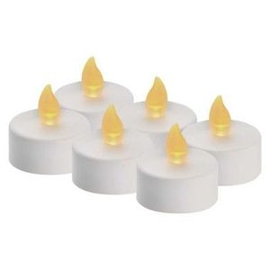 Čajové sviečky LED dekorácie Robi 6 ks bielej vyobraziť