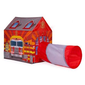 Detský stan s tunelom Iplay Fire Station vyobraziť