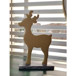 Drevená dekorácia Mini Deer 30 cm zlatá vyobraziť