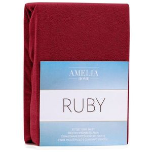 Froté plachta s gumou AmeliaHome Ruby tmavočervené vyobraziť