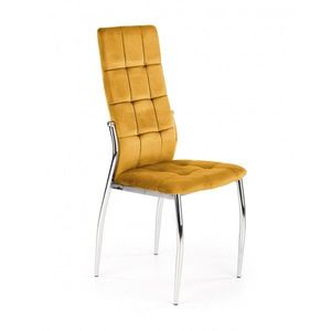 Jedálenská stolička K416 horčicová/strieborná vyobraziť