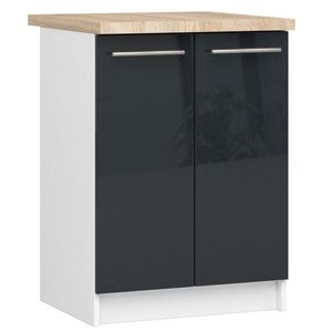 Kuchyňská skříňka Olivie S 60 cm bílá/grafit vyobraziť
