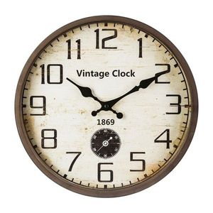 Nástenné hodiny Lanie vintage hnedé vyobraziť