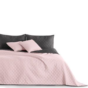 Obojstranný prehoz na posteľ DecoKing Axel ružový/uhľový vyobraziť