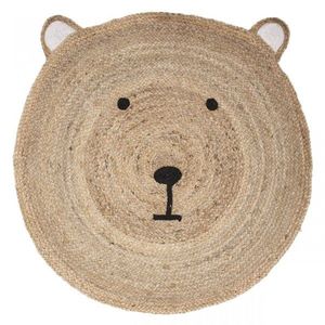 Okrúhly koberec Bear 100 cm hnedý vyobraziť
