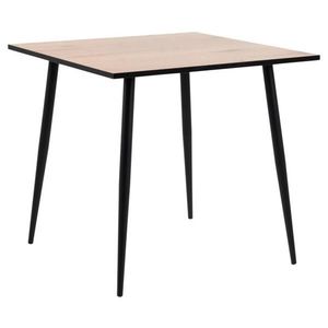 Štvorcový jedálenský stôl Wilma divoký dub/čierna vyobraziť