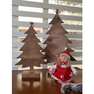 Vianočná drevená dekorácia s ozdobou Christmas Tree 2 ks vyobraziť
