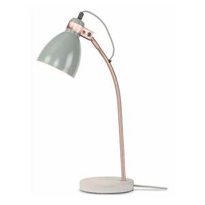 Sivá stolová lampa s kovovým tienidlom (výška 50 cm) Denver – it's about RoMi vyobraziť