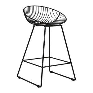 Čierna kovová barová stolička Ellis – CosmoLiving by Cosmopolitan vyobraziť